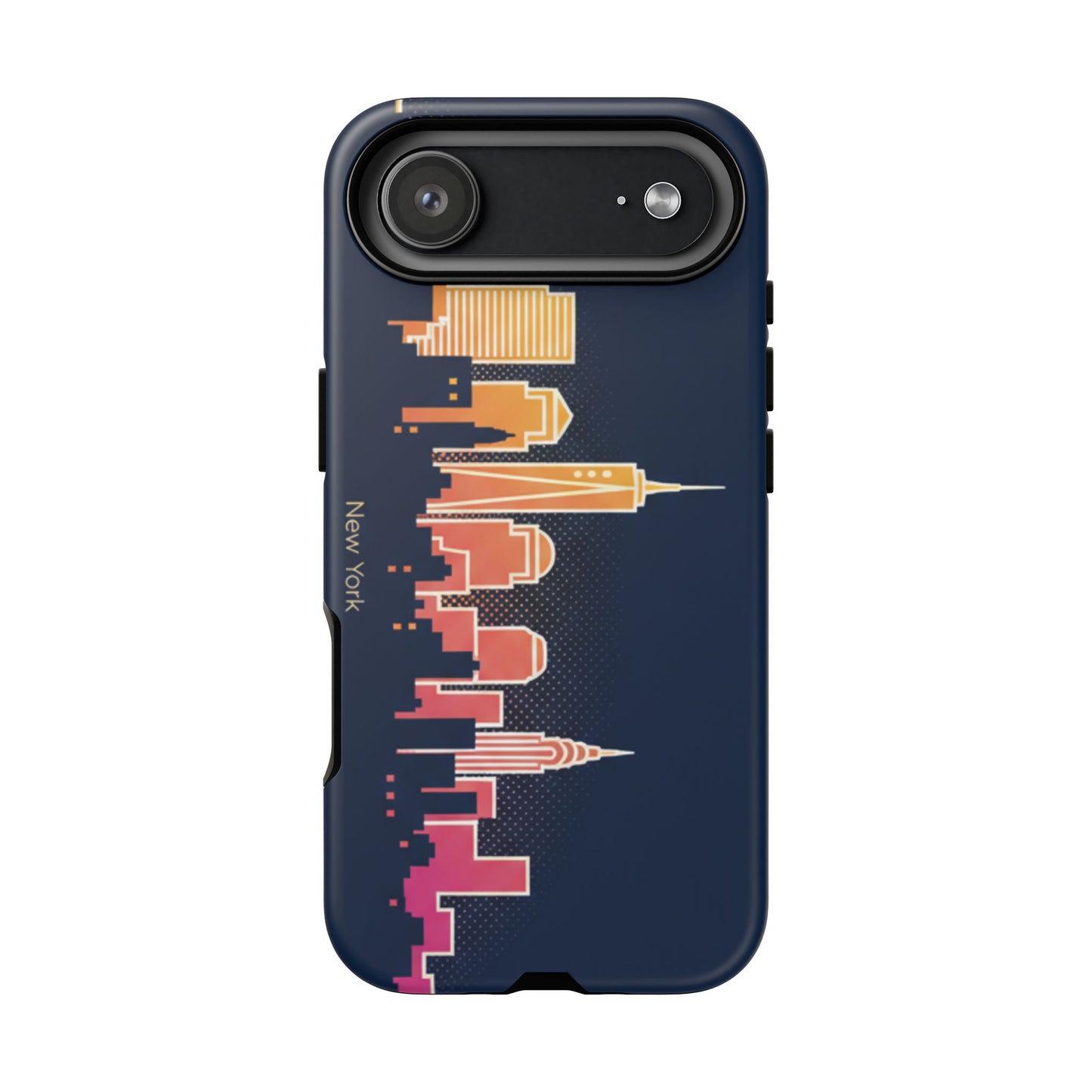 New York Skyline Tough Phone Case – Colorful Cityscape iPhone Cover