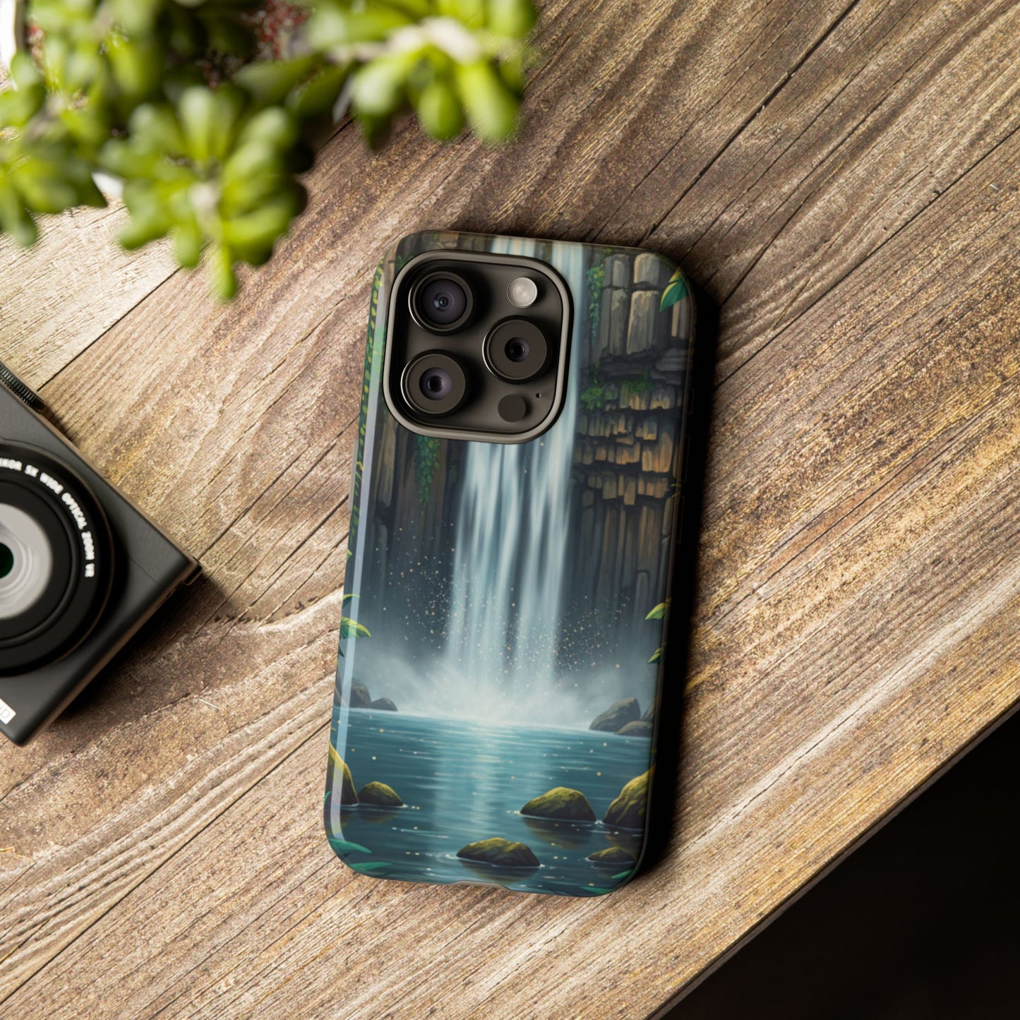 Phone Case — Serene Waterfall Nature Protective Tough Case