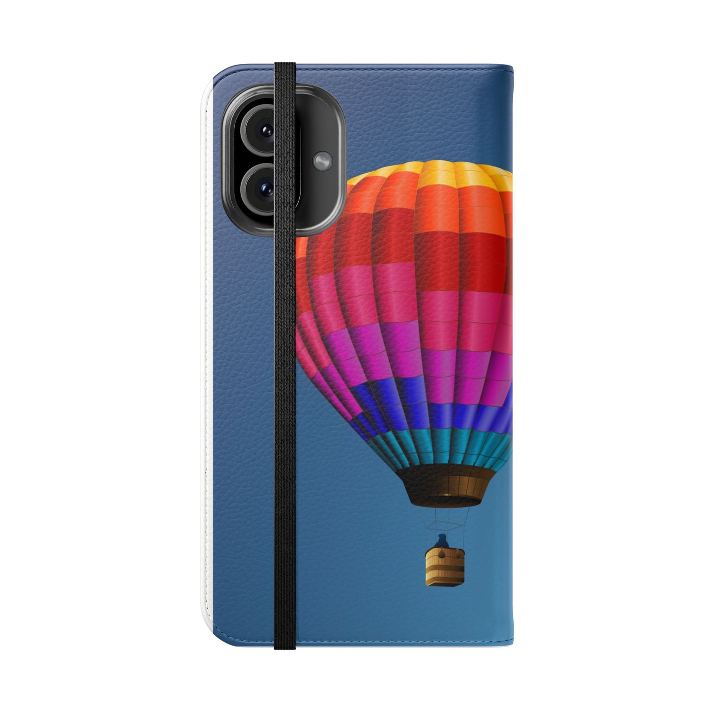 Hot Air Balloon Flip Phone Case – Colorful Travel Wallet Cover