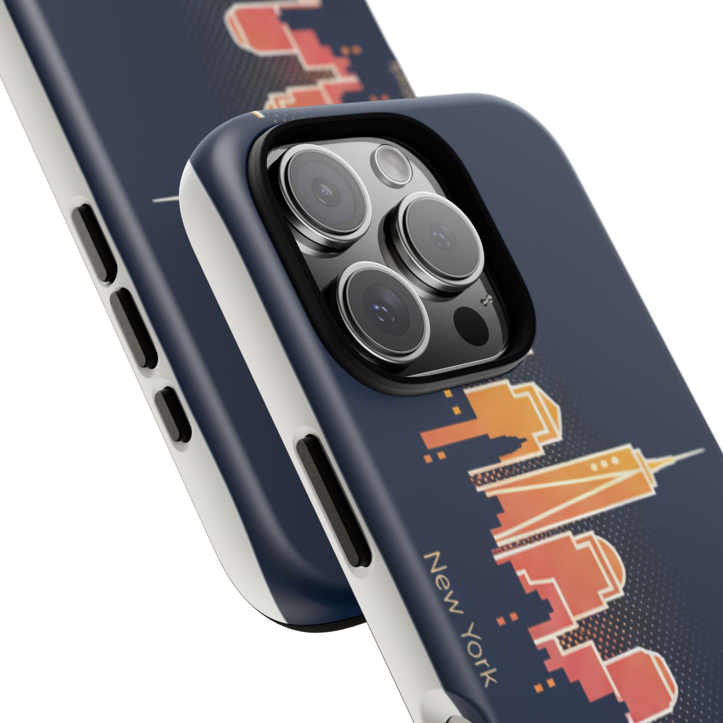 New York Skyline Tough Phone Case – Colorful Cityscape iPhone Cover