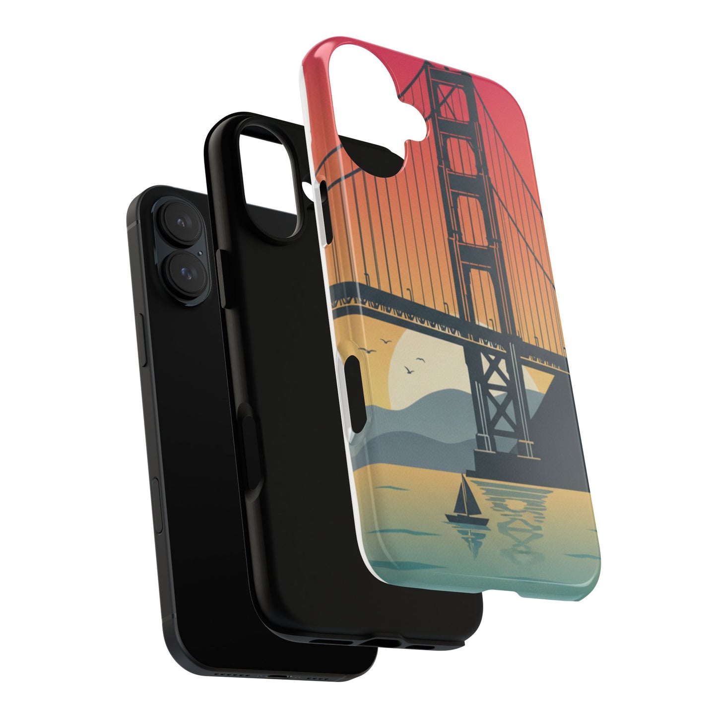 Golden Gate Sunset Phone Case — San Francisco Bridge Tough Case