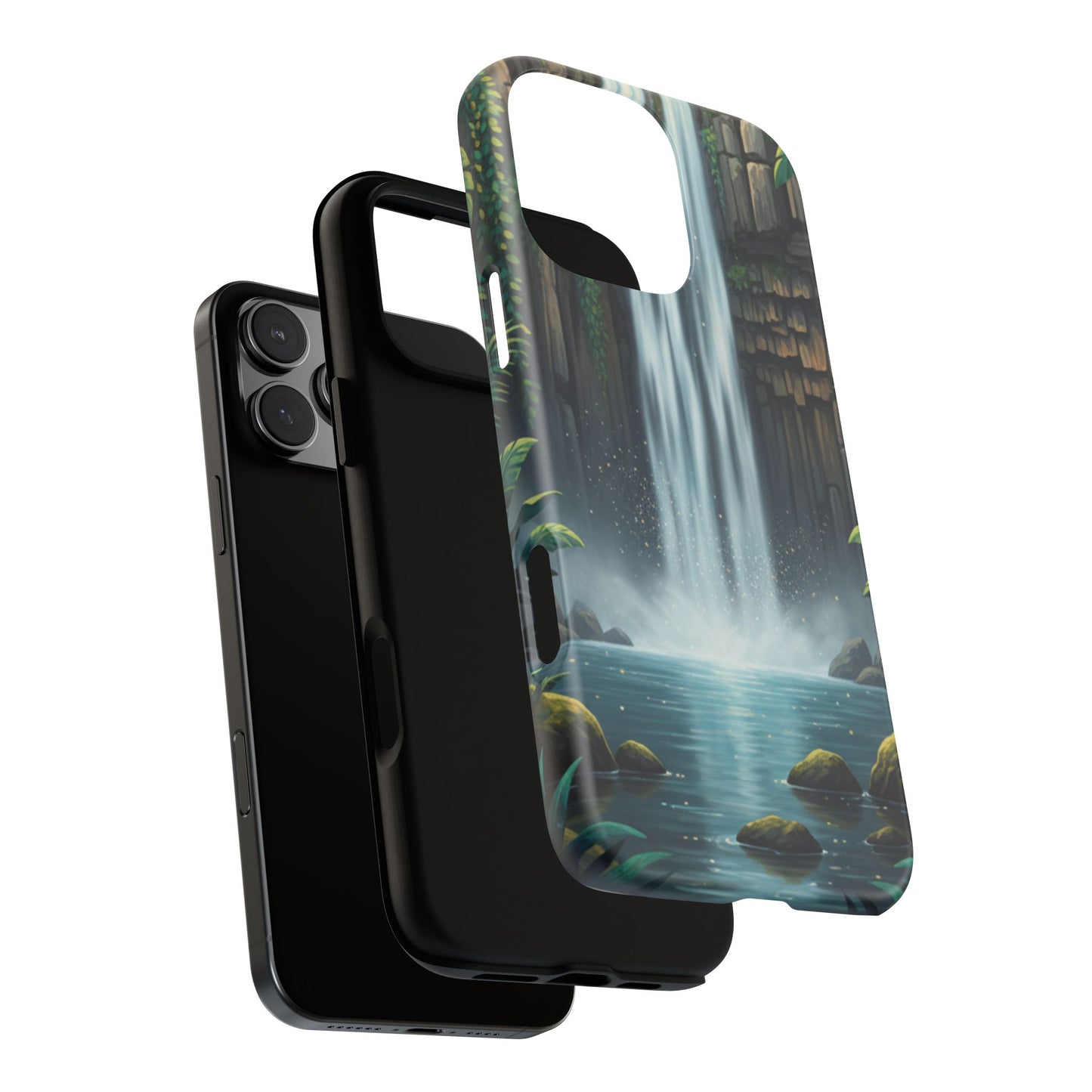 Phone Case — Serene Waterfall Nature Protective Tough Case
