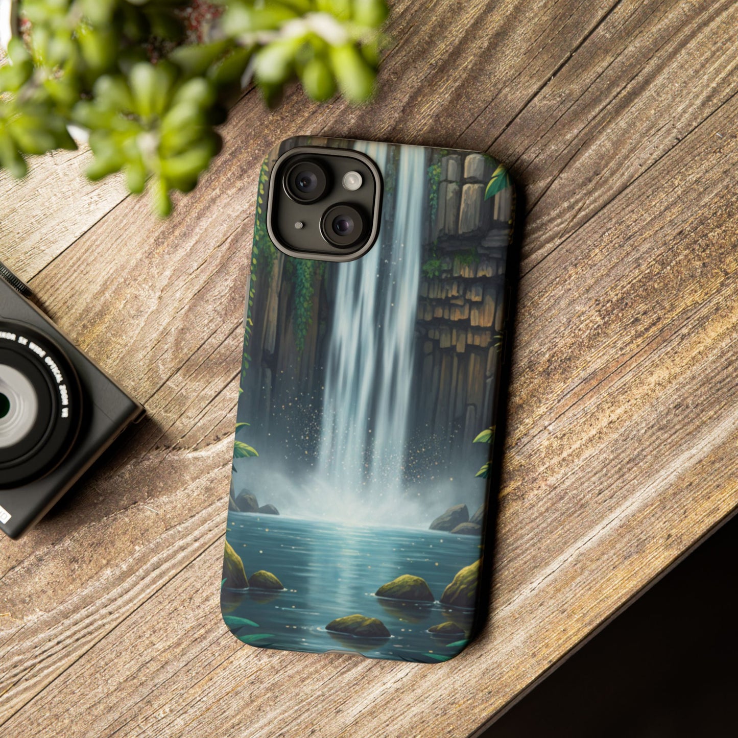 Phone Case — Serene Waterfall Nature Protective Tough Case