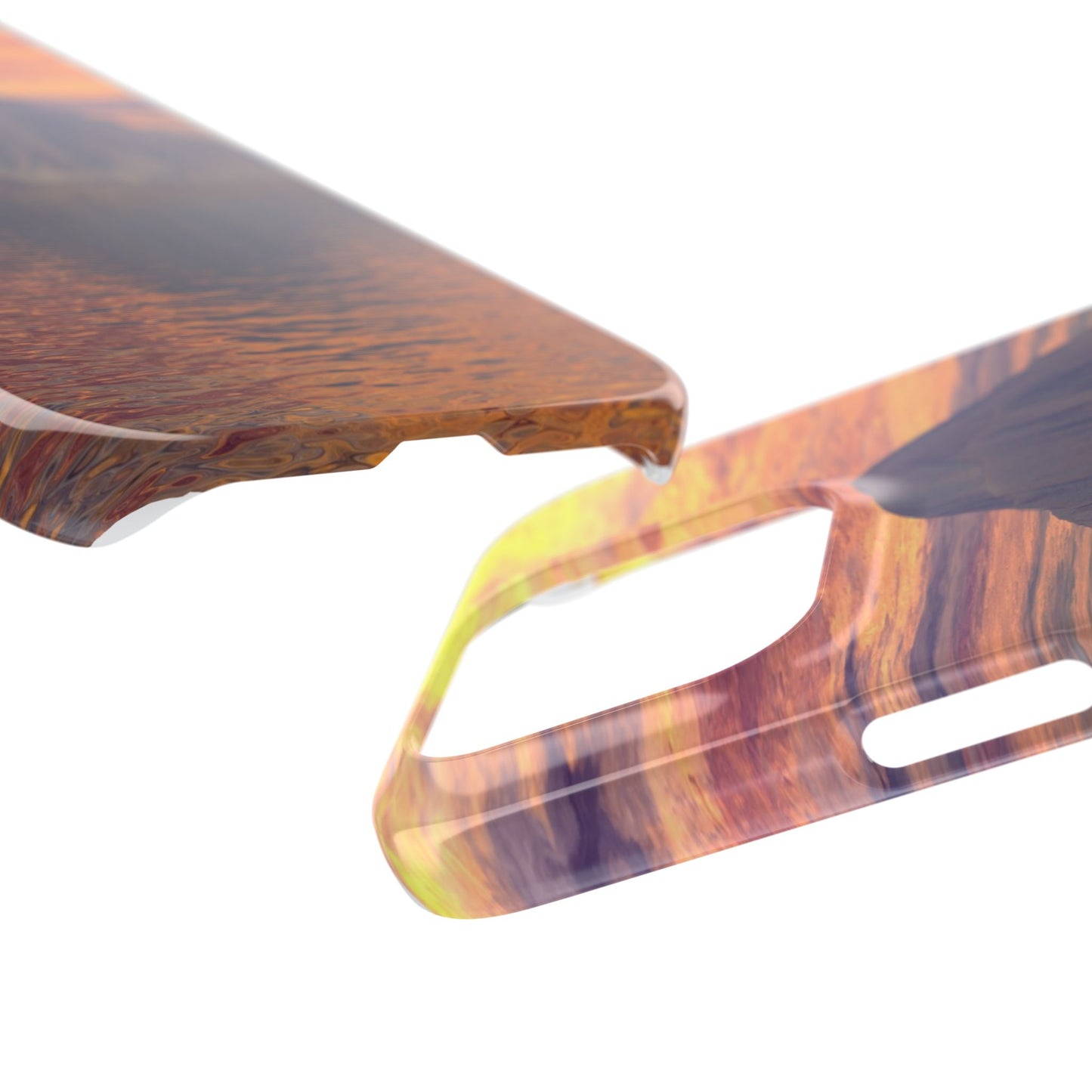 Sunset Island Slim Phone Case — Serene Ocean Landscape iPhone Cover