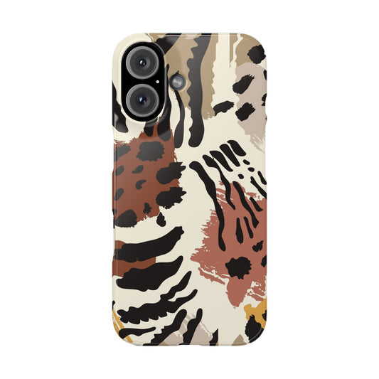 Leopard Print Snap Phone Case — Trendy Animal Safari Design