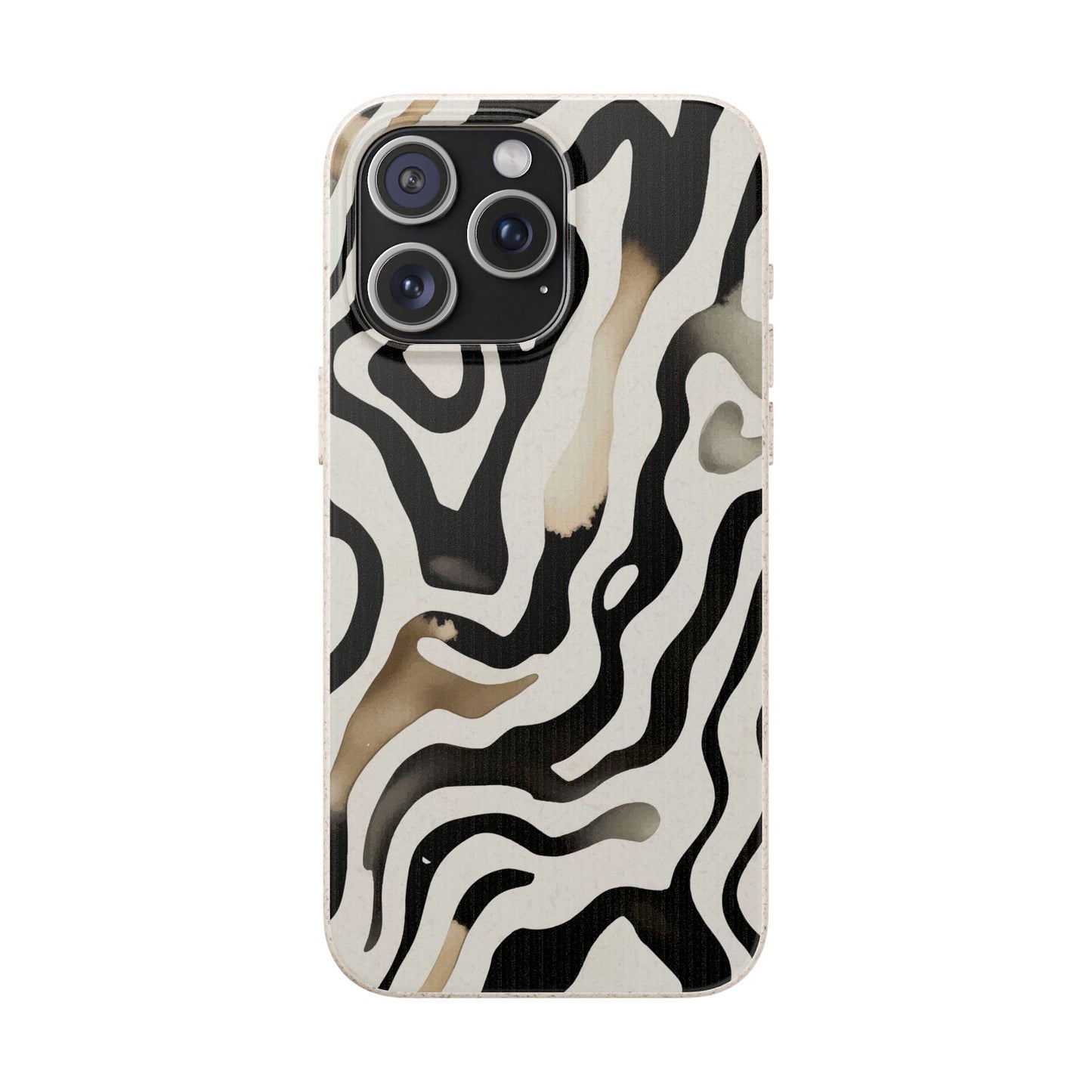 Eco Zebra Print Phone Case — Biodegradable Protective Cover