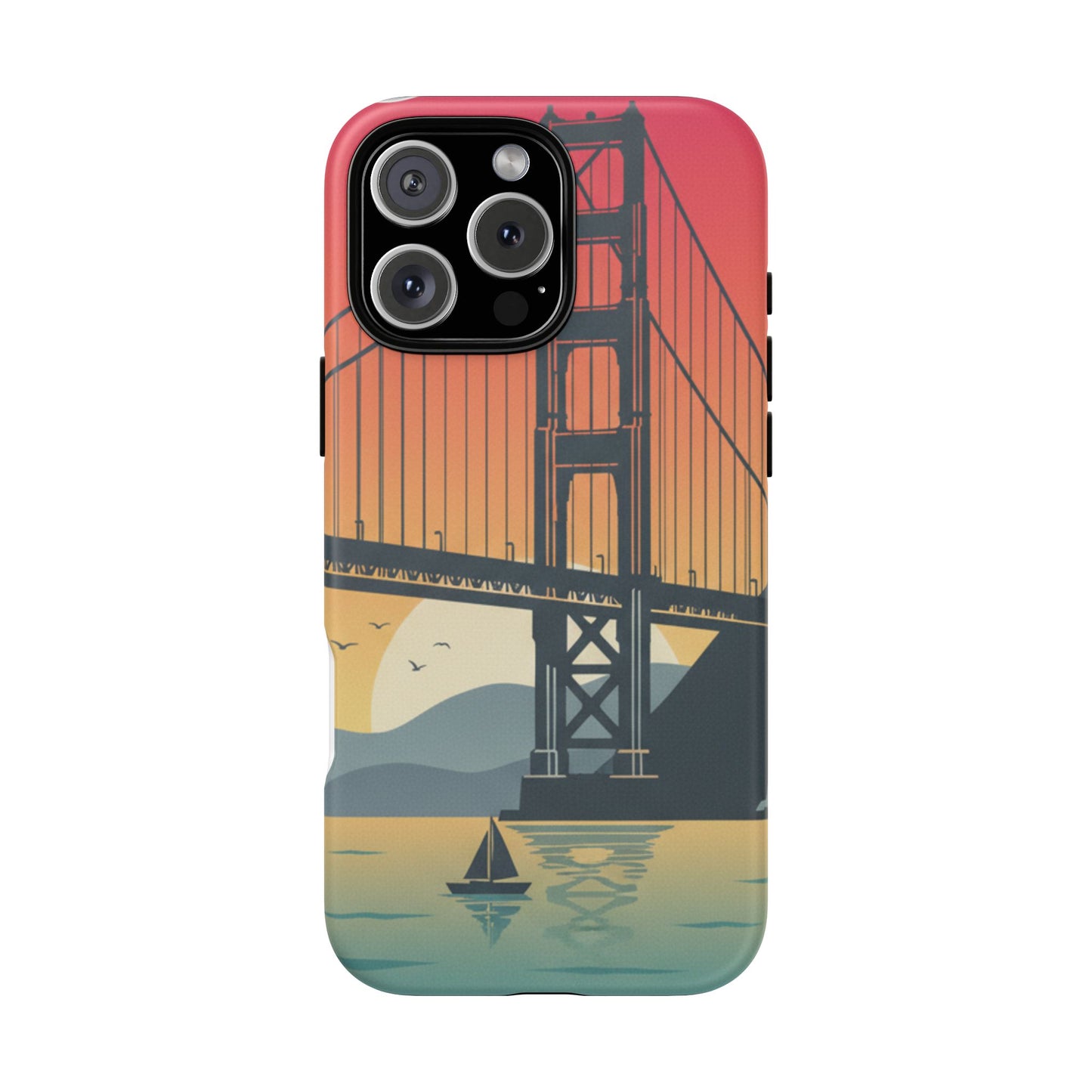 Golden Gate Sunset Phone Case — San Francisco Bridge Tough Case