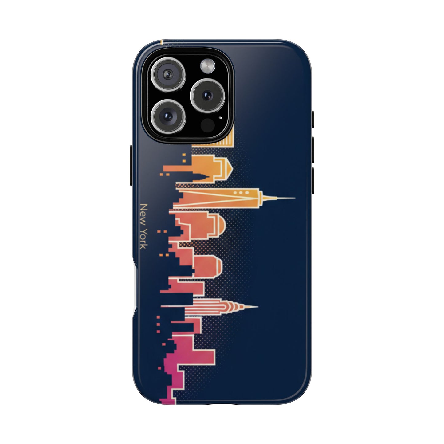 New York Skyline Tough Phone Case – Colorful Cityscape iPhone Cover