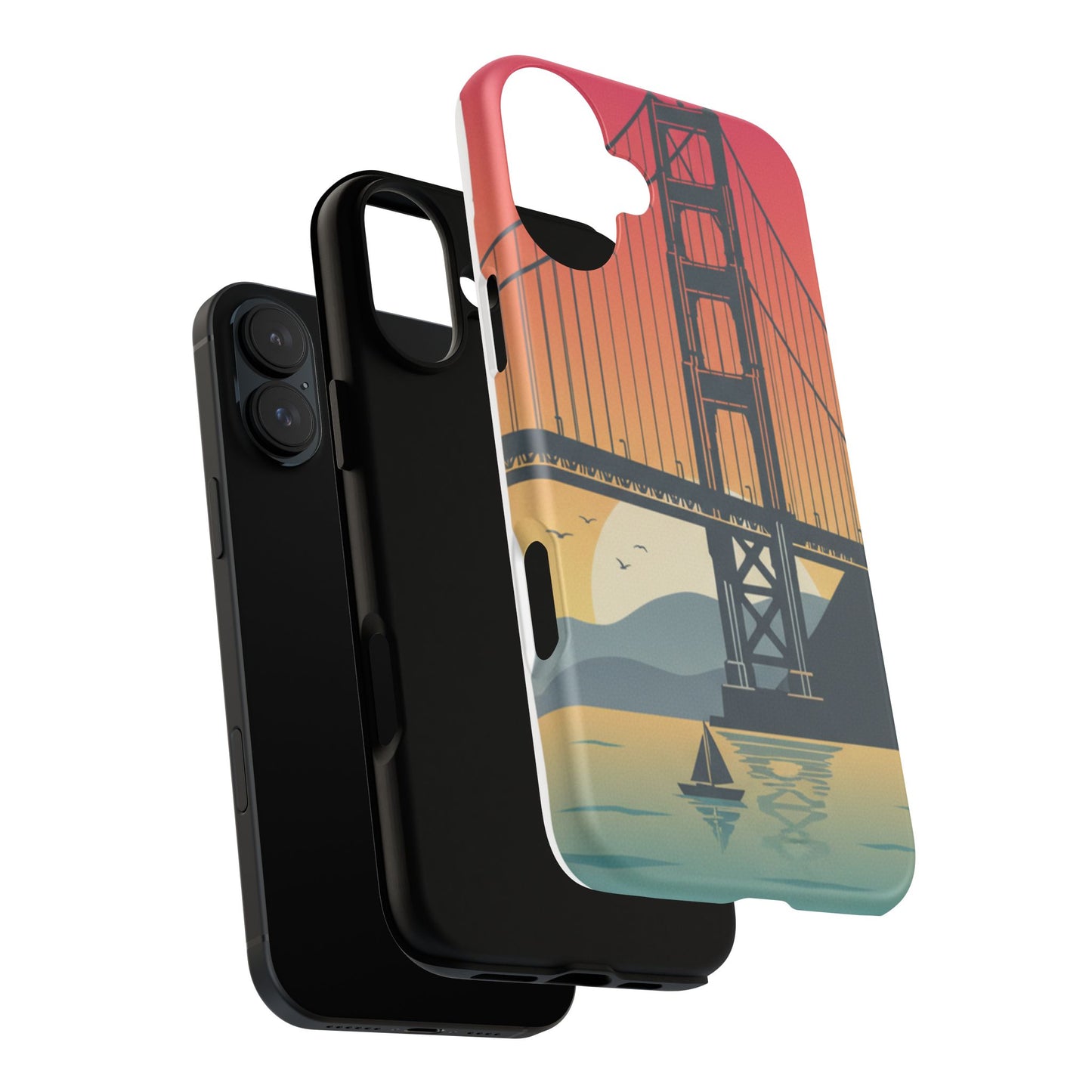 Golden Gate Sunset Phone Case — San Francisco Bridge Tough Case
