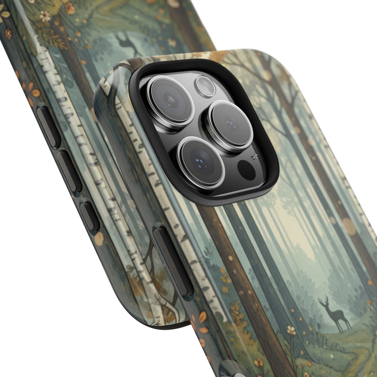 Forest Path Deer Tough Phone Case — Woodland Nature iPhone Cover