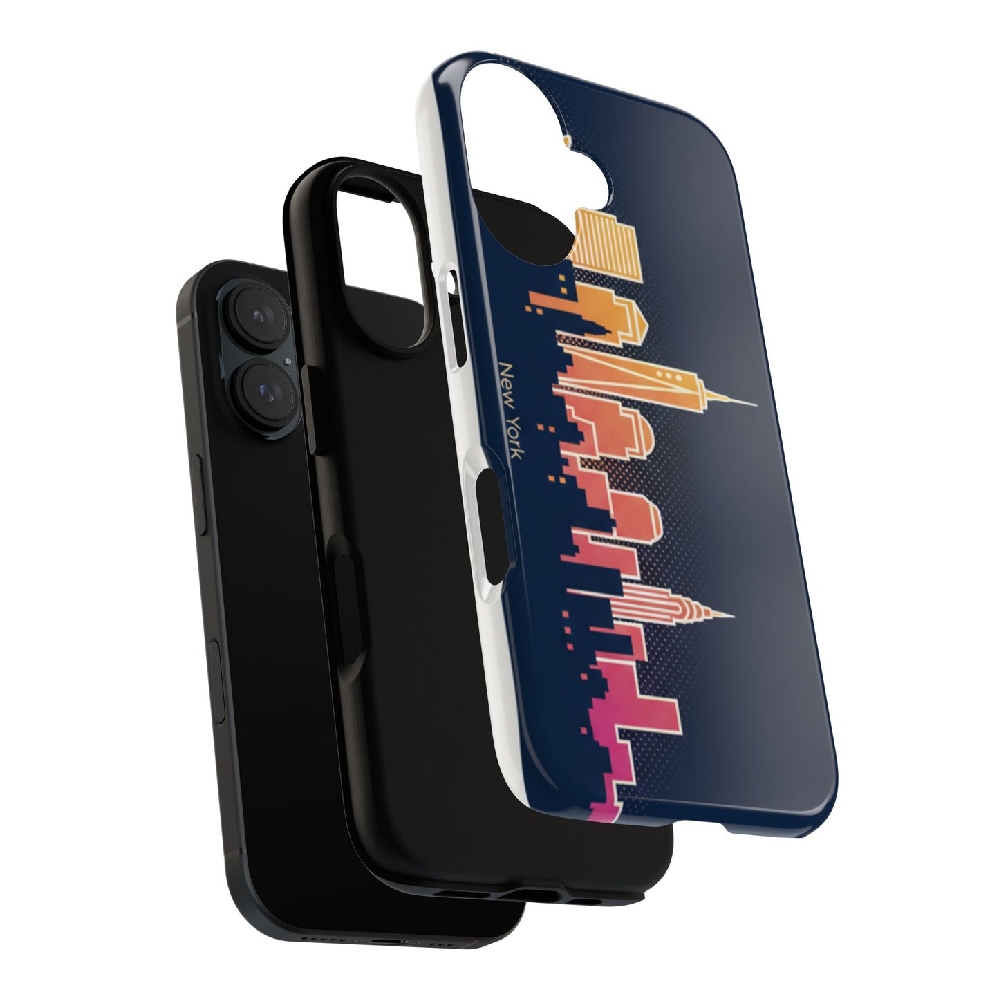 New York Skyline Tough Phone Case – Colorful Cityscape iPhone Cover