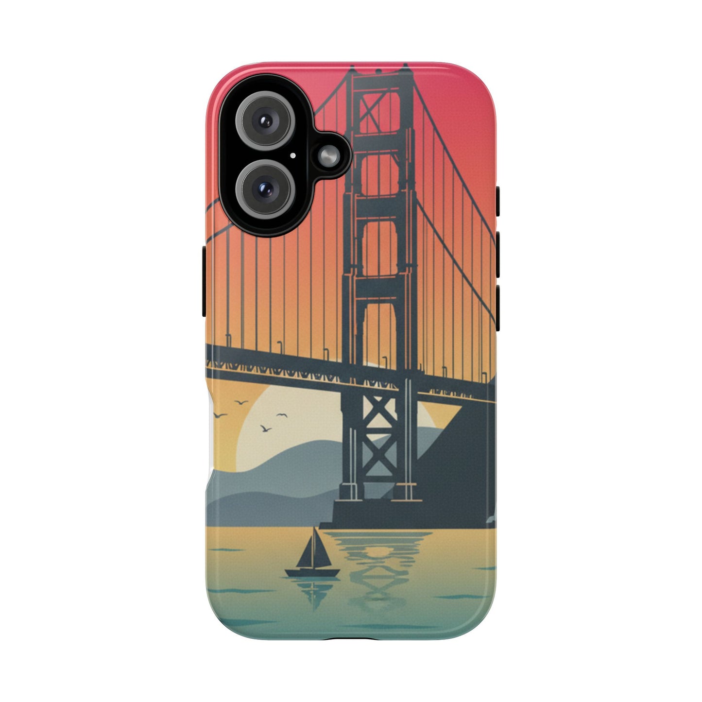 Golden Gate Sunset Phone Case — San Francisco Bridge Tough Case