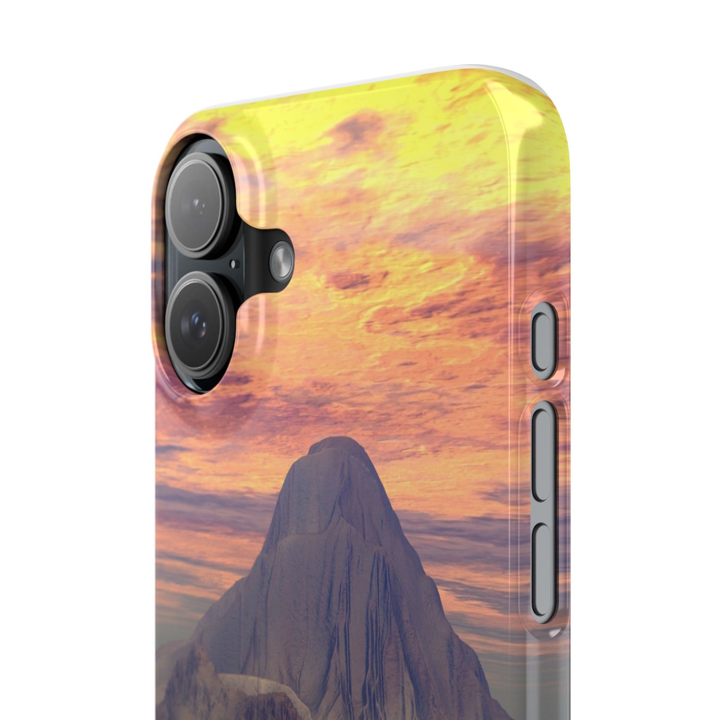 Sunset Island Slim Phone Case — Serene Ocean Landscape iPhone Cover