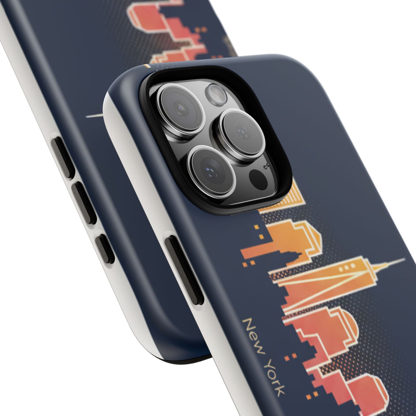 New York Skyline Tough Phone Case – Colorful Cityscape iPhone Cover