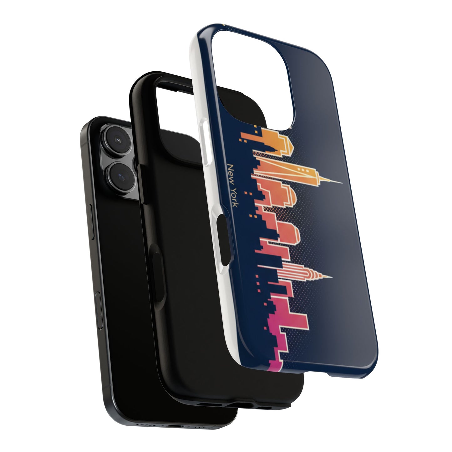 New York Skyline Tough Phone Case – Colorful Cityscape iPhone Cover