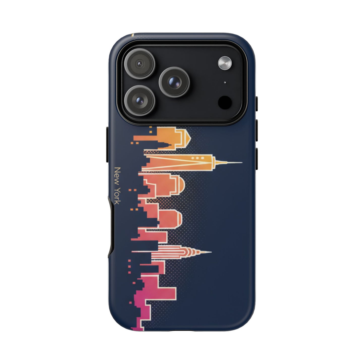 New York Skyline Tough Phone Case – Colorful Cityscape iPhone Cover