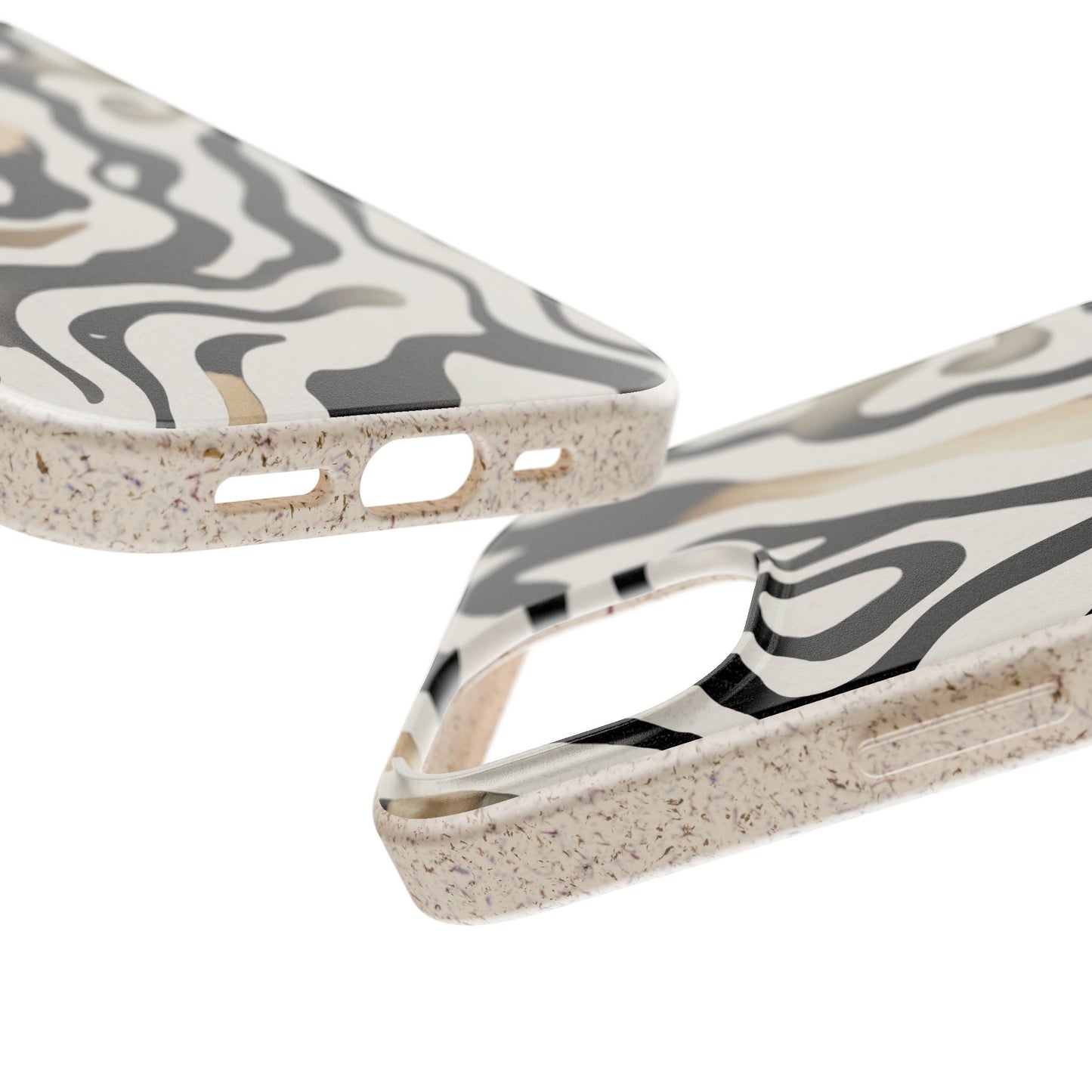 Eco Zebra Print Phone Case — Biodegradable Protective Cover
